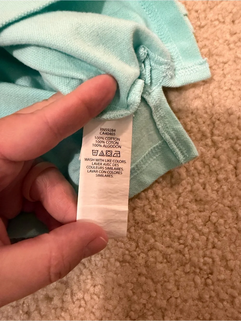 9-12 Months The Children’s Place Collared Short Sleeve Polo Shirt Solid Teal